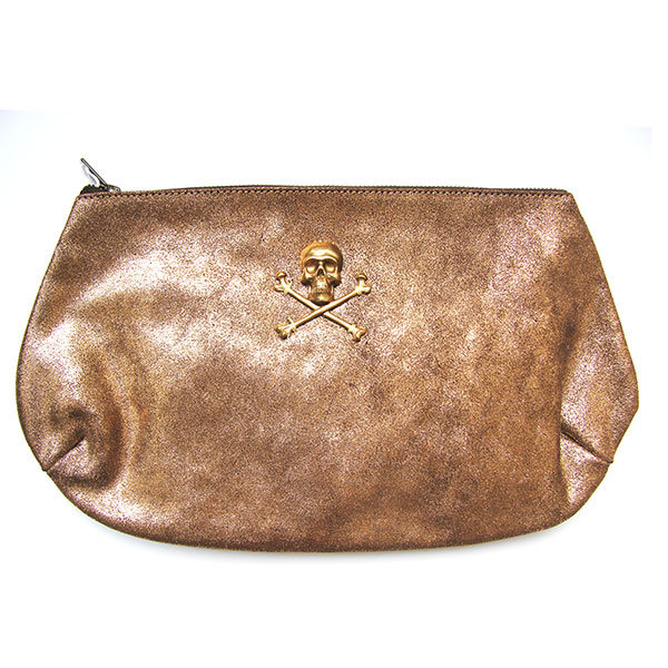 Sous les paves pochette copacabana pirate cuir cristal