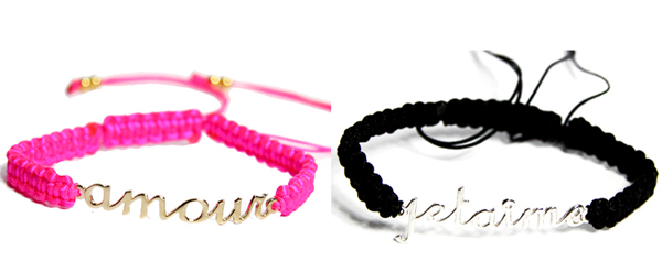 Full Art bracelet Amour et Je t aime