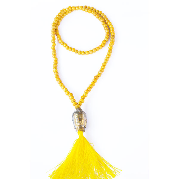 matemonsac-collier-buddha-bronze-perles-pompon-jaune-GM