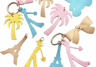 bijoux de sac en cuir upcycle de maisons de luxe crees par maud fourier